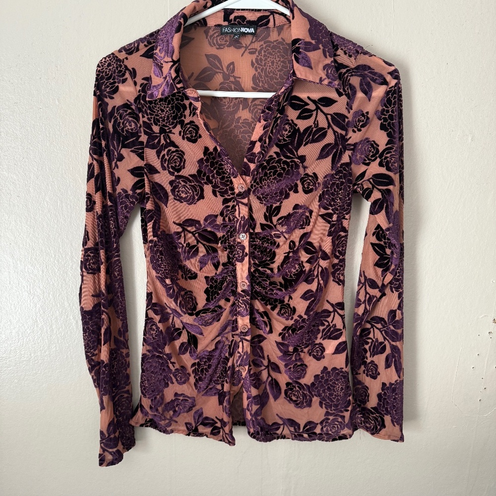 Fashion Nova floral blouse
